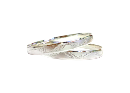 Gold Plated | Laser Bangles